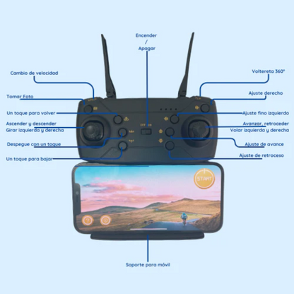 Dron doble cámara 4K™