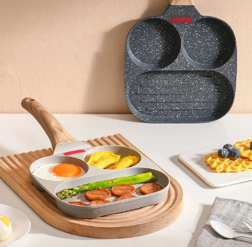 Sarten multiusos 3 divisiones piedra