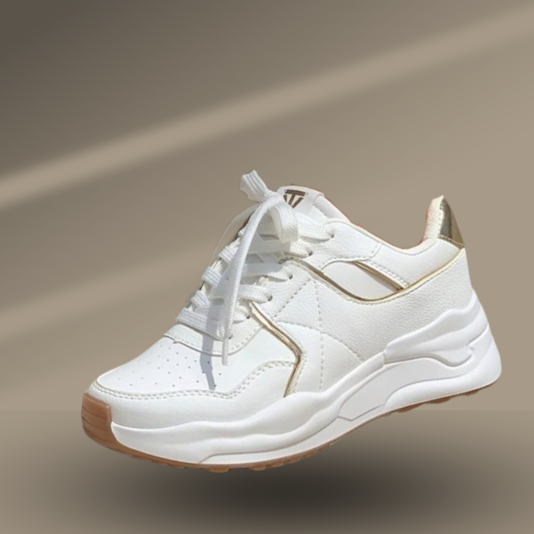 Tenis de mujer Granada Blanco Dorado